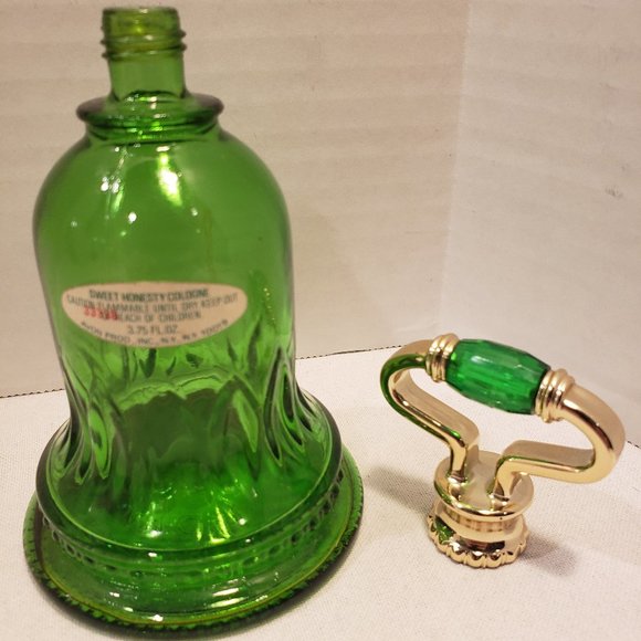 1978 AVON EMERALD BELL SWEET HONESTY COLOGNE 3.75 FL. OZ. - EMPTY - TRUE VINTAGE - Picture 9 of 16
